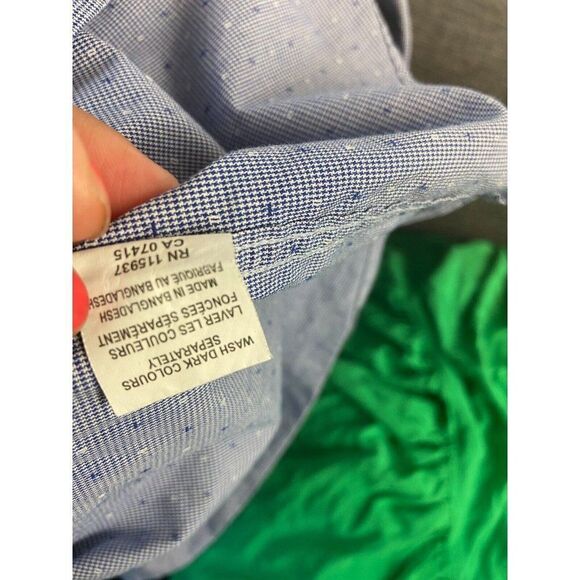 Sondergaard Men's Blue Collared Button Dress Shirt Fitted Size 41 16/32 - Picture 12 of 12